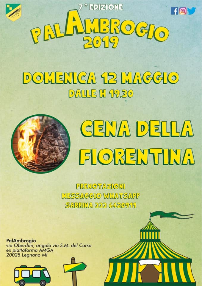 Palio di Legnano, Contrada Sant’Ambrogio: 12/05 “Cena della Fiorentina”