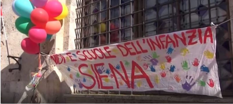 Siena: Lunedì 10 giugno a Siena la “Marcia dei palloncini” contro la statalizzazione delle scuole&nbsp;d’infanzia