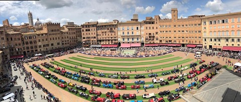 Siena: le parole del Sindaco Luigi De Mossi sulle Mille miglia a Siena di oggi&nbsp;17/05