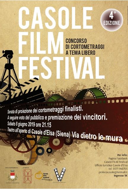 Provincia di Siena: Domani 08/06 Casole Film Festival 2019 – 4°&nbsp;Edizione
