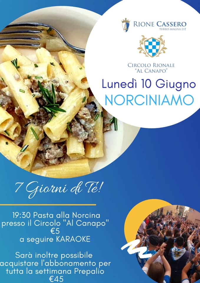 Palio di Castiglion Fiorentino, Rione Cassero: 10/06 “Norciniamo”