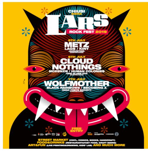 Provincia di Siena: Al via a Chiusi il Lars Rock Fest&nbsp;2019