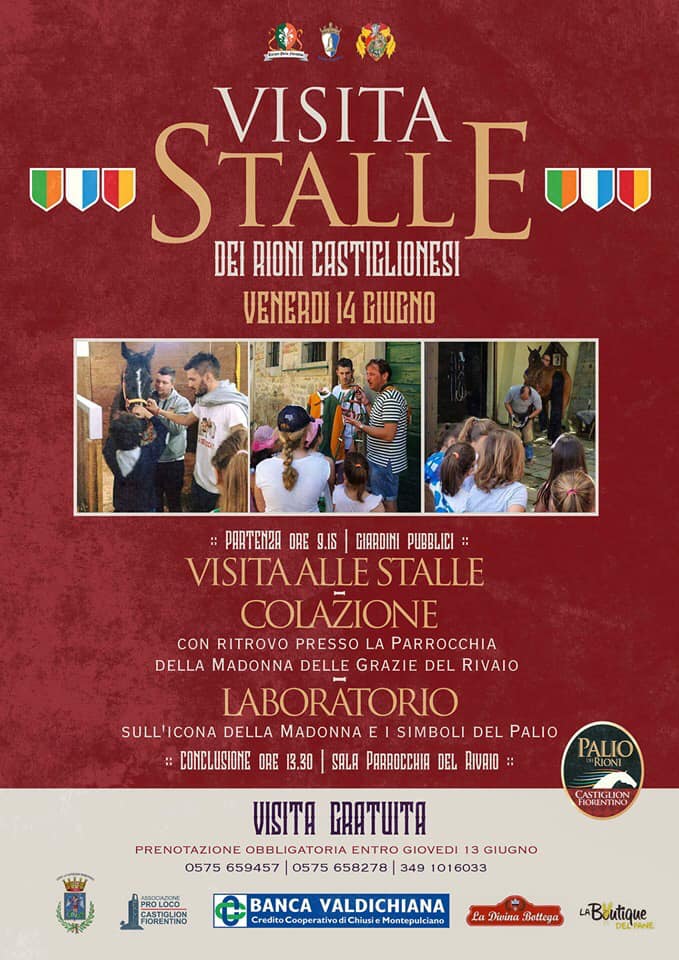Palio di Castiglion Fiorentino: 14/06 Visita alle&nbsp;Stalle