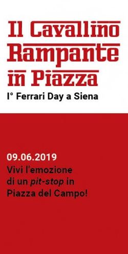 Siena, Tutto pronto per il “Ferrari Day”: Domani il cavallino rampante in Piazza del&nbsp;Campo