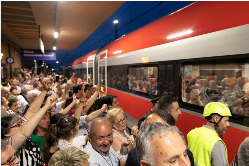Provincia di Siena: Festa grande a Chiusi per l’arrivo del primo&nbsp;Frecciarossa