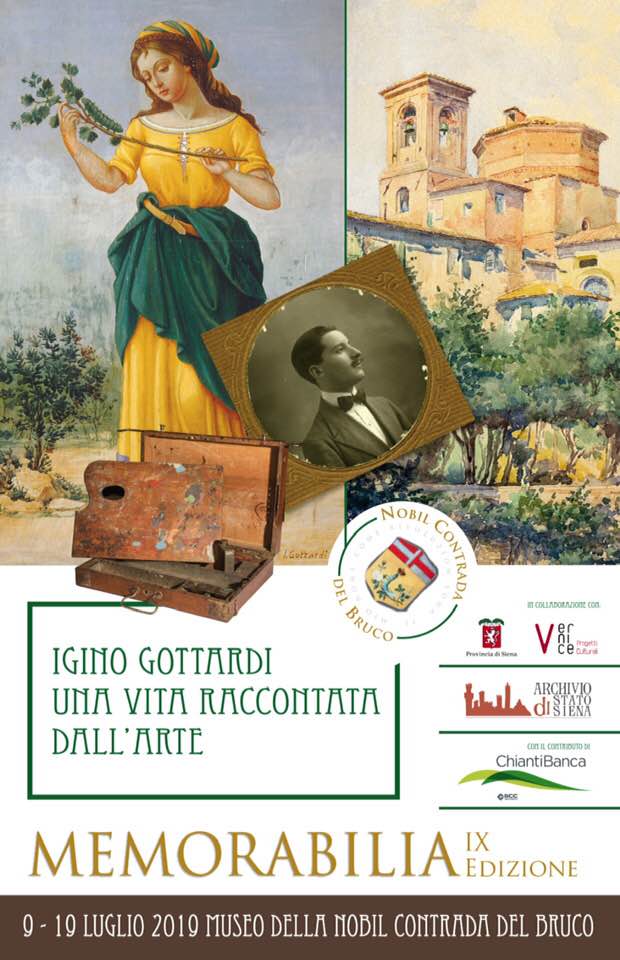 Siena, Contrada del Bruco: 09-19/07 “Memorabilia”, esposizione “Igino Gottardi, una vita raccontata dall’arte”