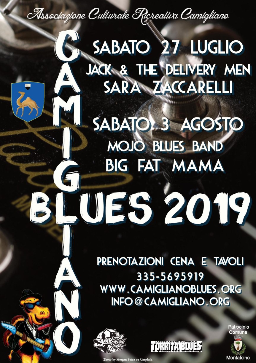 Provincia di Siena: ”Camigliano Blues 2019”, 14ª edizione del festival&nbsp;internazionale