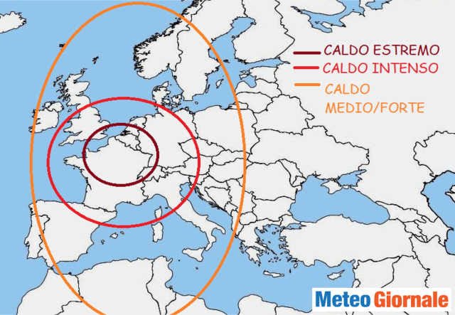 Italia, Meteo: Le aree a rischio caldo&nbsp;estremo