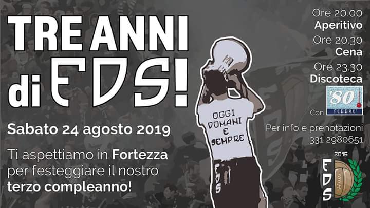 Siena, Robur Siena: 24/08 Terzo Compleanno Figli di Siena ( FdS&nbsp;)