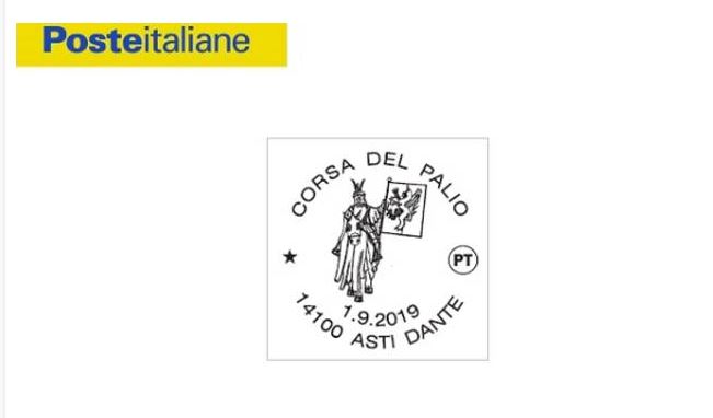 Palio di Asti, Poste Italiane: Annullo filatelico speciale per il Palio di Asti&nbsp;2019