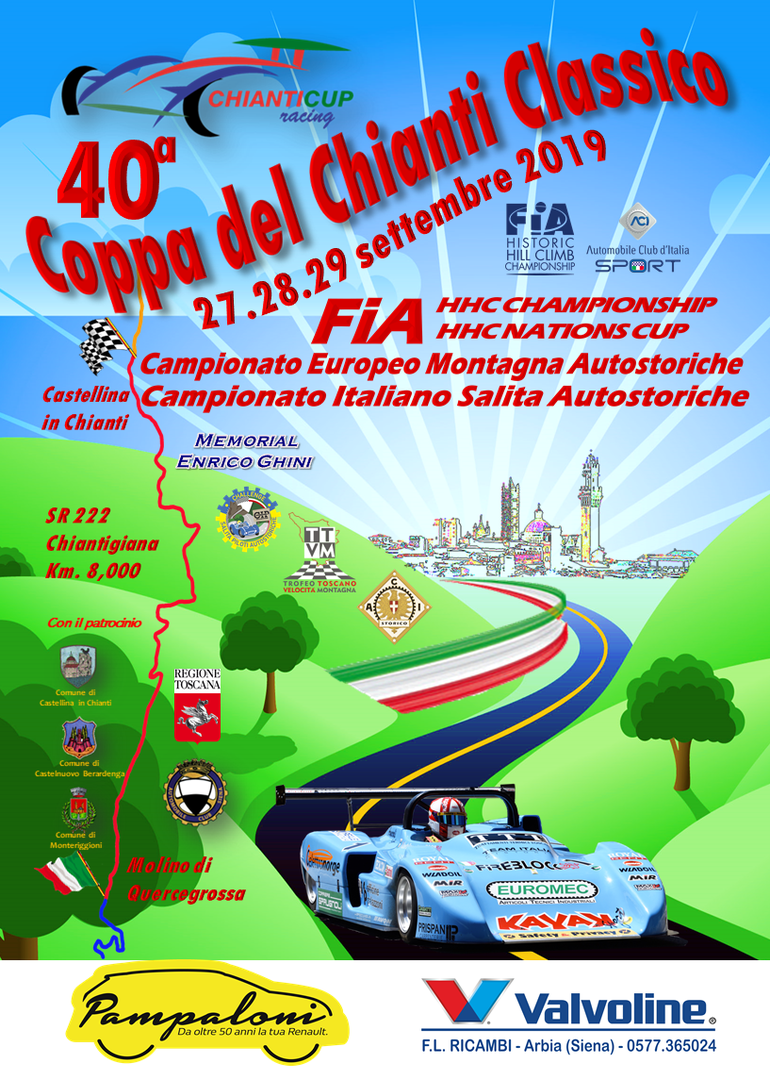 Provincia di Siena: Rombo di motori nel weekend, scatta la 40^ Coppa del Chianti&nbsp;Classico