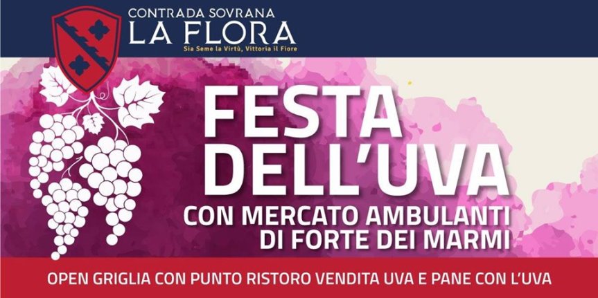 Palio di Legnano, Contrada la Flora: 22/09 Festa dell’Uva ✤ 2019 e presenza Ambulanti di Forte dei&nbsp;Marmi