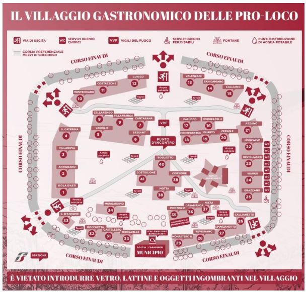 Asti, Festival delle Sagre 2019: La mappa della Piazza e i temi delle&nbsp;sfilate