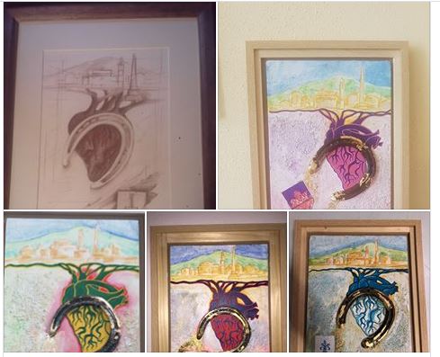 Palio di Castel del Piano: I Rioni e la Coop di Piancastagnaio ricevono un dono dalla pittrice Sara&nbsp;Guerrini