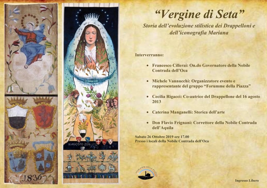 Siena: Oggi 26/10 Vergine di&nbsp;Seta