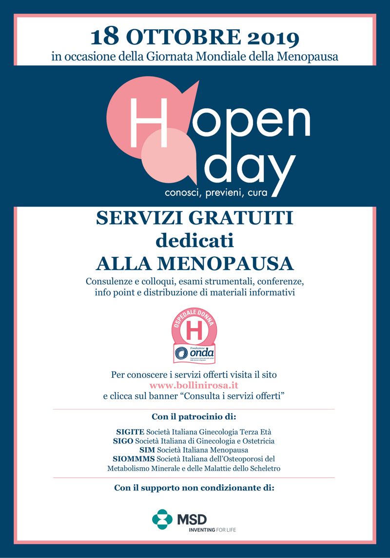 Toscana, Giornata mondiale della Menopausa: l’Ausl Toscana Sud Est aderisce all’(H)-Open day di&nbsp;Onda