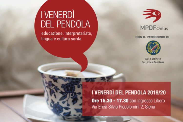 Siena, Dall’imprenditoria al cinema: A I Venerdì del Pendola la comunità sorda si&nbsp;racconta