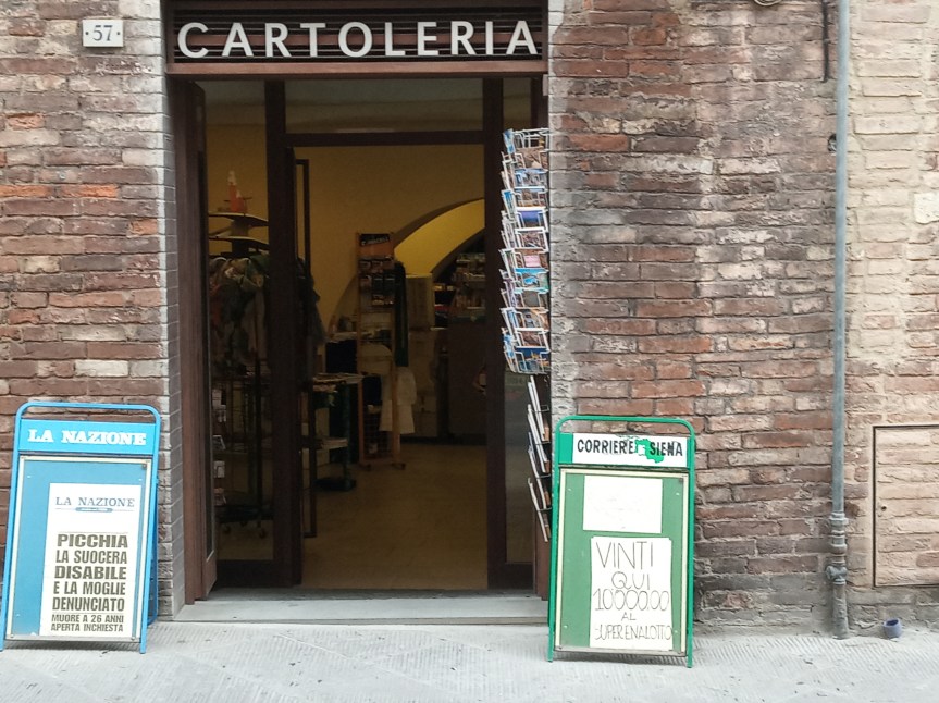 Siena: Oggi 15/10 Vinti 10.000 € al Superenalotto alla Tabaccheria Sportoletti di Pian dei&nbsp;Mantellini