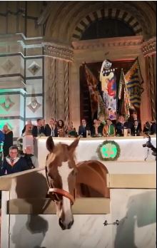 Palio di legnano: Legnarello alla festa senese della contrada La&nbsp;Selva