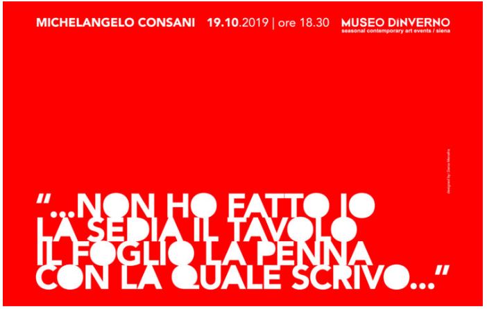 Palio di Siena, Contrada della Lupa: 19/10 e 20/10 Inaugurazione Museo d’Inverno e “Non ho fatto  io la sedia il tavolo e la penna con la quale&nbsp;scrivo”