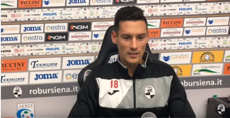 Siena, Robur Siena: Stop di tre settimane per Mattia&nbsp;Lombardo