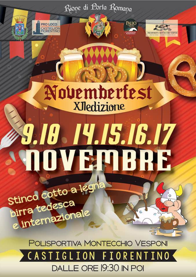 Palio di Castiglion Fiorentino, Rione Porta Romana: Trastinchi e birre, il Novemberfest cresce e si fa&nbsp;verde