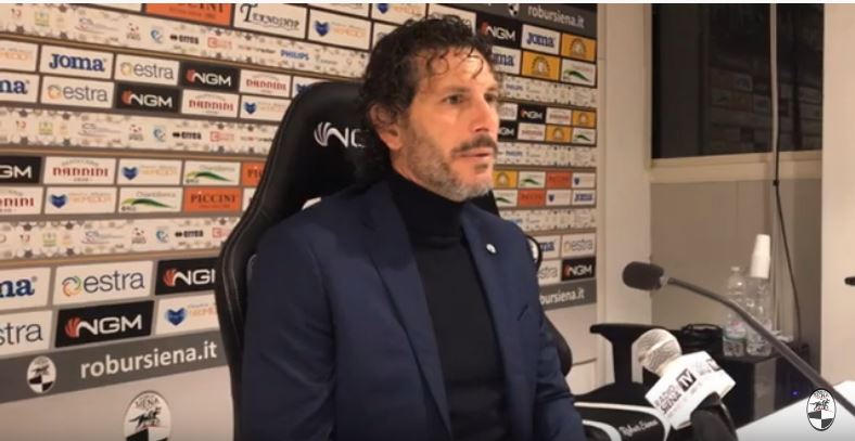 Siena, Robur Siena: Mister Dal Canto al termine della sfida con il&nbsp;Gozzano