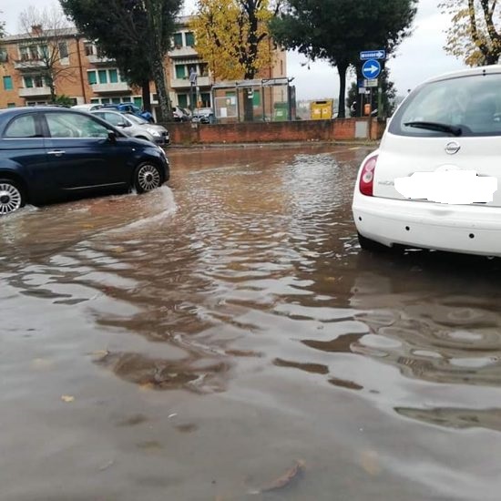 Siena: Maltempo, si allaga il parcheggio del&nbsp;Campino