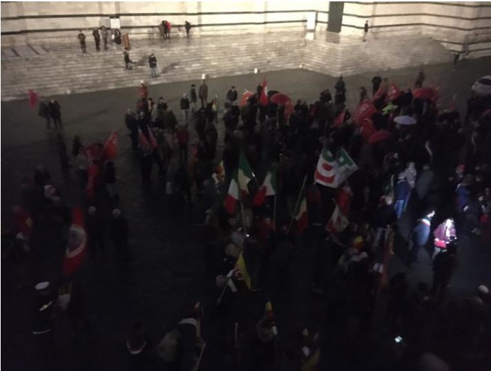 Siena: Manifestazione “antifà” a Siena per dire “no”&nbsp;all’eversione