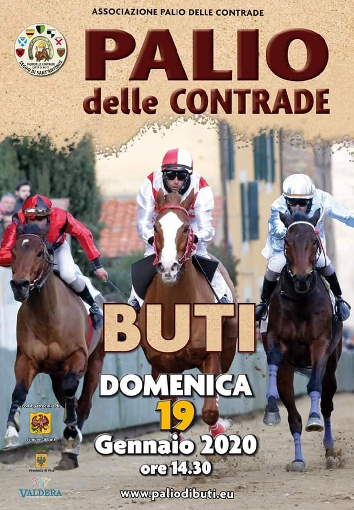 Palio di Buti: Le accoppiate fantino-cavallo Contrada per&nbsp;Contrada