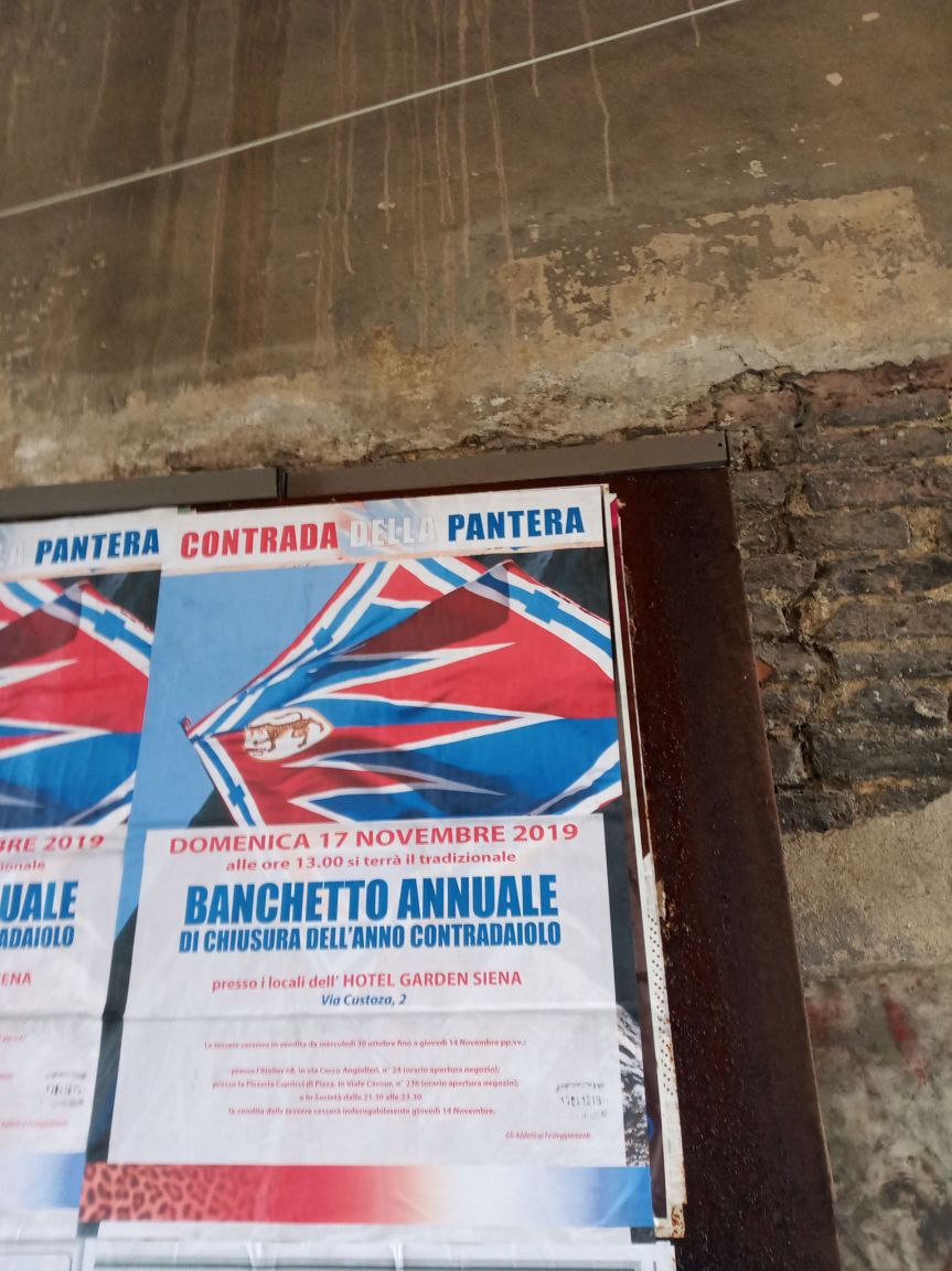 Siena, Contrada della Pantera: 17/11 Banchetto di Chiusura dell’Anno&nbsp;Contradaiolo