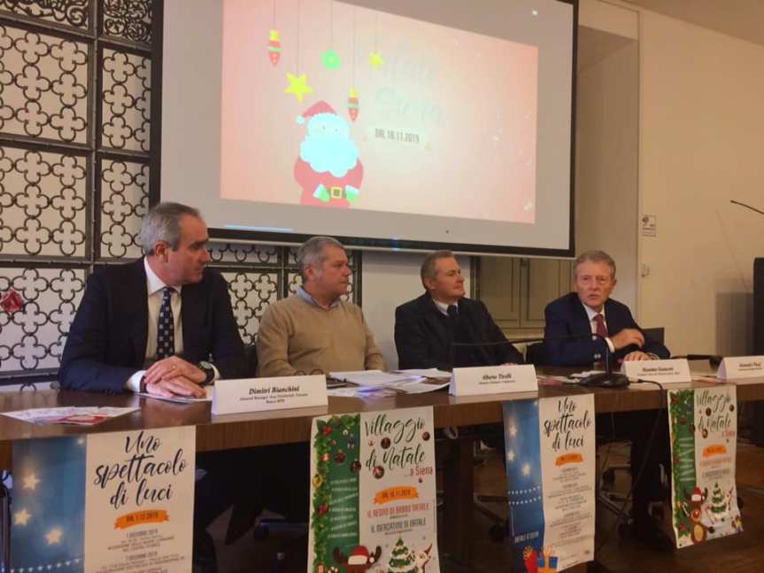 Siena: Conferenza Stampa Presentazione  delle iniziative in programma per le festività natalizie&nbsp;2019
