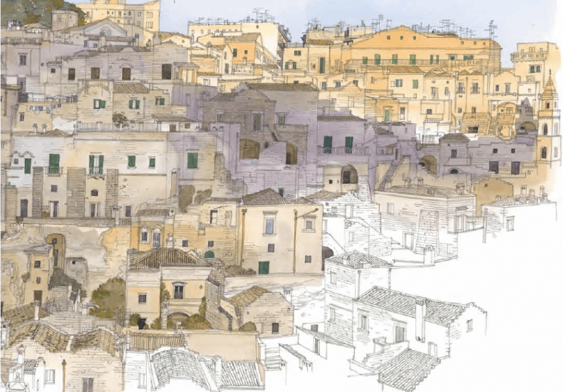 Siena: Dal 20 dicembre I Tesori della Basilicata nella mostra di acquarelli di Fabrice&nbsp;Moireau