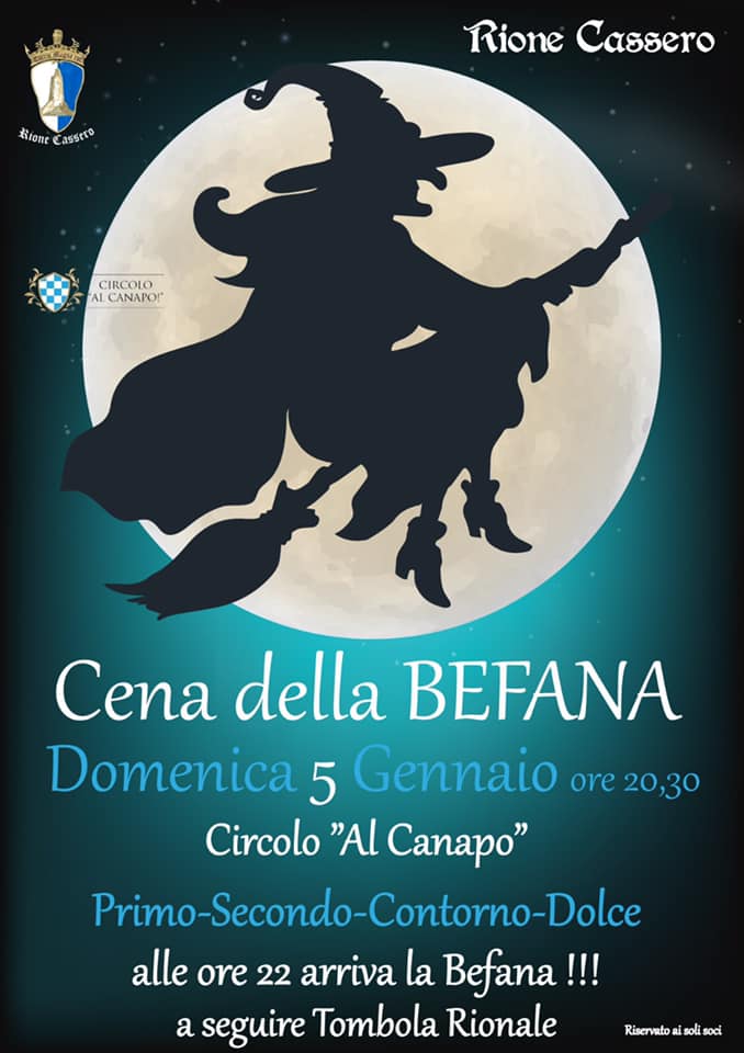 Palio di Castiglion Fiorentino, Rione Cassero: 05/01 Cena della&nbsp;Befana