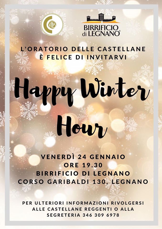 Palio di Legnano, Oratorio delle Castellane: 24/01 Happy Winter&nbsp;Hour