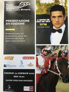 Palio della Costa Etrusca: Venerdì 24/01 Conferenza Stampa di&nbsp;presentazione