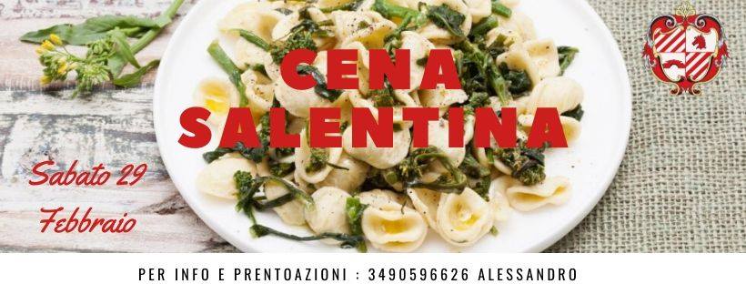 Palio di Fucecchio, Contrada Borgonovo: Oggi 29/02 Cena&nbsp;Salentina