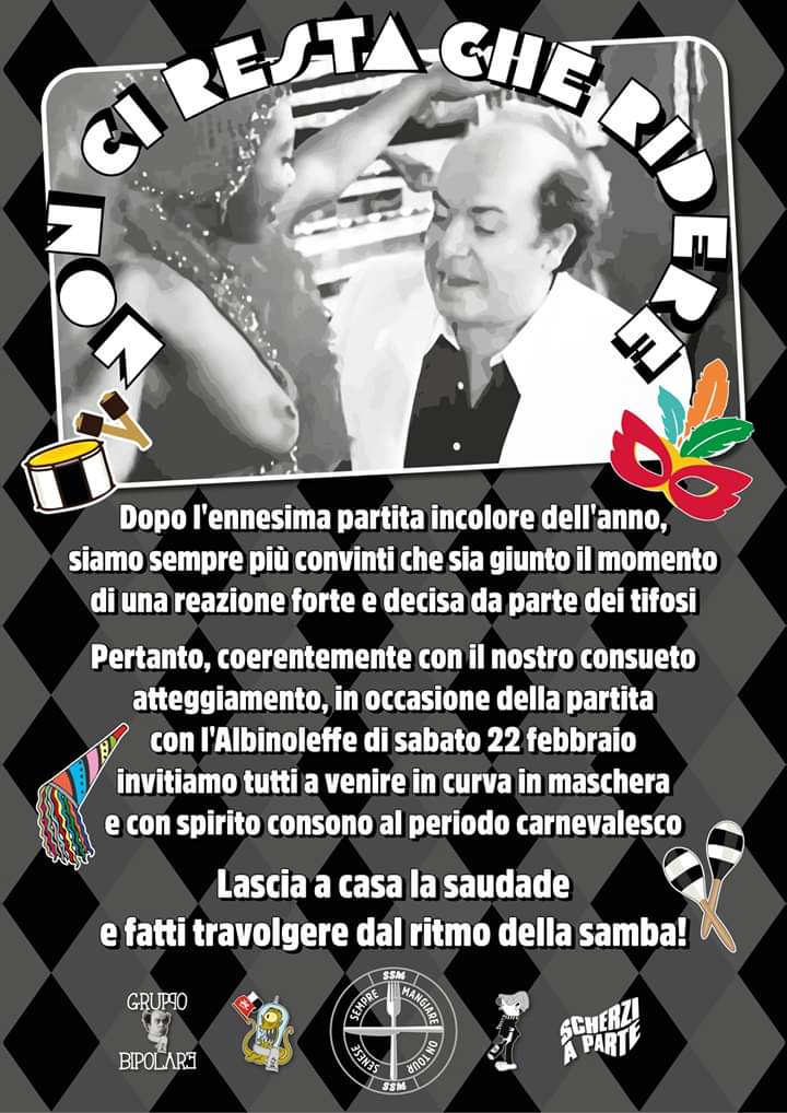 Siena: 22/02 Non ci resta che&nbsp;ridere