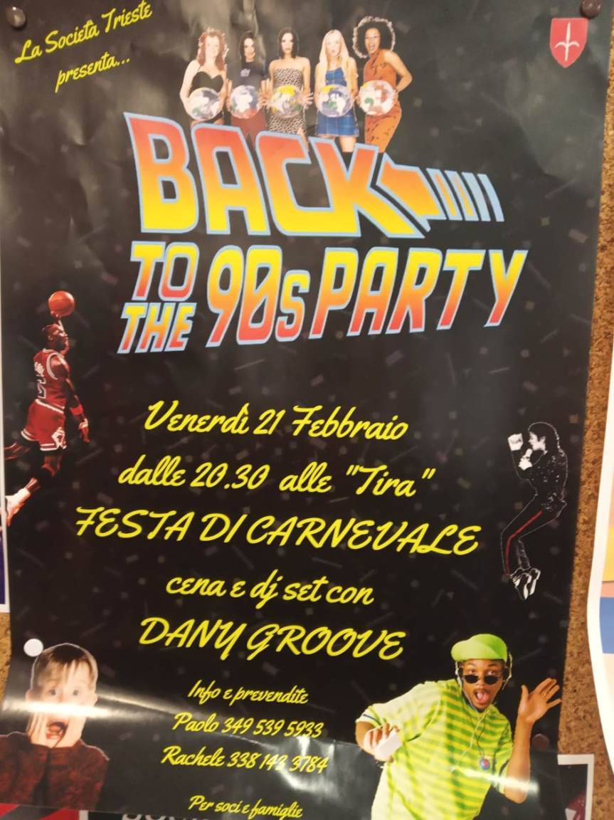 Siena, Contrada dell’Oca: Oggi 21/02 “Carnevale Back to the 90s&nbsp;Party”