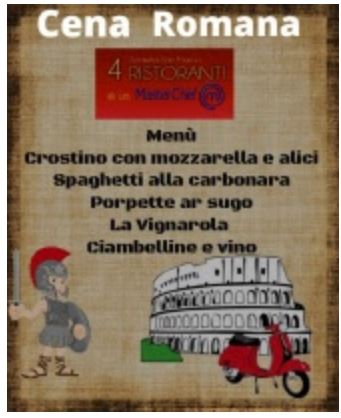 Siena, Società San Marco: 08/02 “Cena Romana & Cena Plastic&nbsp;Free”