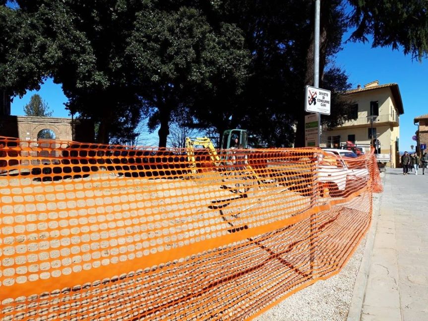 Siena: Iniziati i lavori in Piazza San Francesco la nuova area&nbsp;ludica