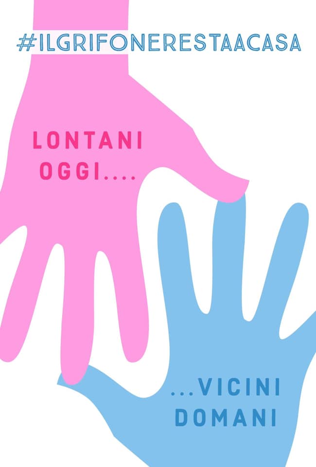 Palio di Asti, Borgo Santa Maria Nuova: Coronavirus, lontani oggi… Vicini domani, #IlGrifoneRestaaCasa