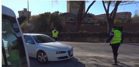 Siena: I controlli effettuati oggi dalla Polizia Municipale per limitare il contagio da&nbsp;Covid-19
