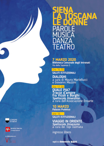 “Siena, la toscana: le donne”. Parole, musica, danza, teatro per festeggiare l’universo femminile in occasione dell’8&nbsp;marzo