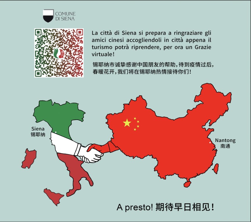 SIENA: LA CITTADINA DI NANTONG SI È IMPEGNATA A DONARE MATERIALE SANITARIO ALL’OSPEDALE DI&nbsp;SIENA