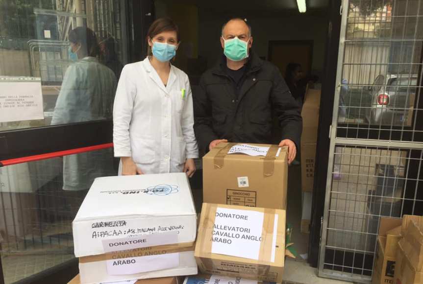 Ippica, Sardegna, Aipacaa: Ieri 03/04 Consegnati i primi dispositivi di protezione individuale alla farmacia Ospedale&nbsp;Sassari