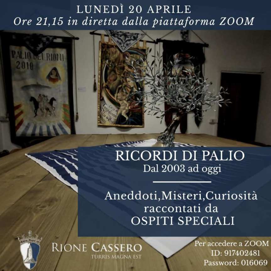 Palio di Castiglion Fiorentino, Rione Cassero: Oggi 20/04 “Ricordi di Palio dal 2003 ad&nbsp;oggi”