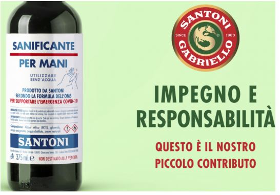 Provincia di Siena, Covid-19: Santoni dona 2800 bottiglie di sanificante per&nbsp;mani