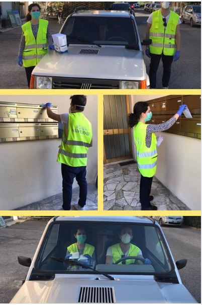 Siena: Anche i Vigili urbani volontari hanno consegnato le&nbsp;mascherine