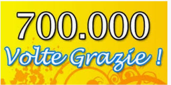 Massi lo Sà: Nuovo Record del Blog, raggiunta quota 700.000&nbsp;visite!!